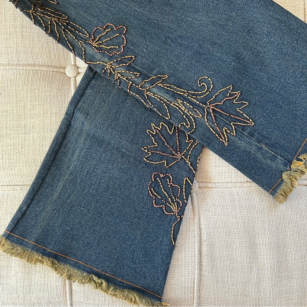 VTG 90’s Beaded Jeans